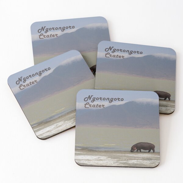Item preview, Hippo at lake in Ngorongoro Crater designed and sold by Proud & Pretty Wildlife Photography.
