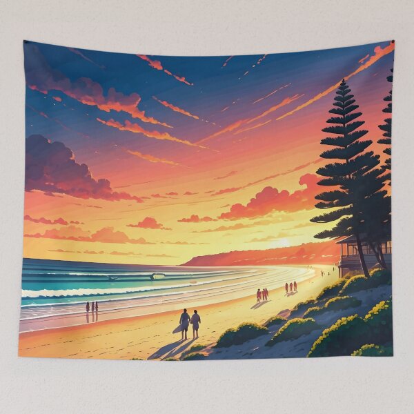 Item preview, Cottesloe Beach: Sunset Splendor in Perth designed and sold by LSVart.
