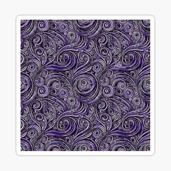 Item preview, Purple Swirls Doodle designed and sold by Fluid Artzworx.