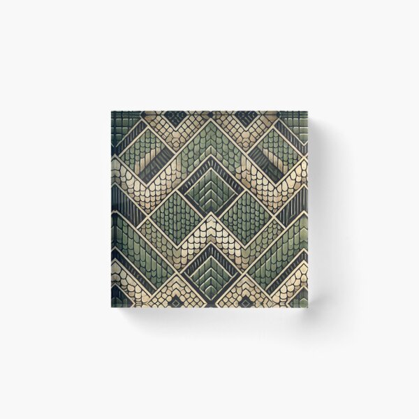 Item preview, Crocodile Scales in Geometric Harmony designed and sold by Wiredart.