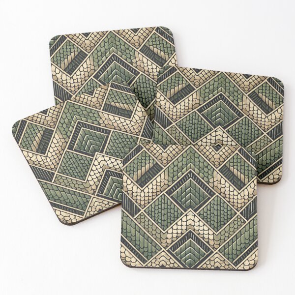 Item preview, Crocodile Scales in Geometric Harmony designed and sold by Wiredart.