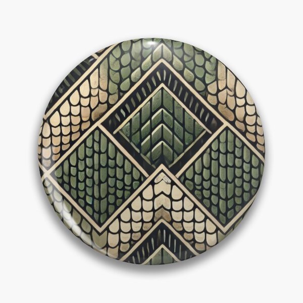 Item preview, Crocodile Scales in Geometric Harmony designed and sold by Wiredart.