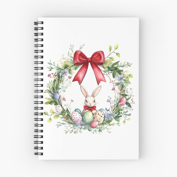 Item preview, Easter wreath with flowers, eggs and bunny designed and sold by I-R-A.