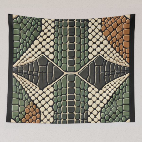 Item preview, Symmetric Crocodile Scale Abstraction designed and sold by Wiredart.