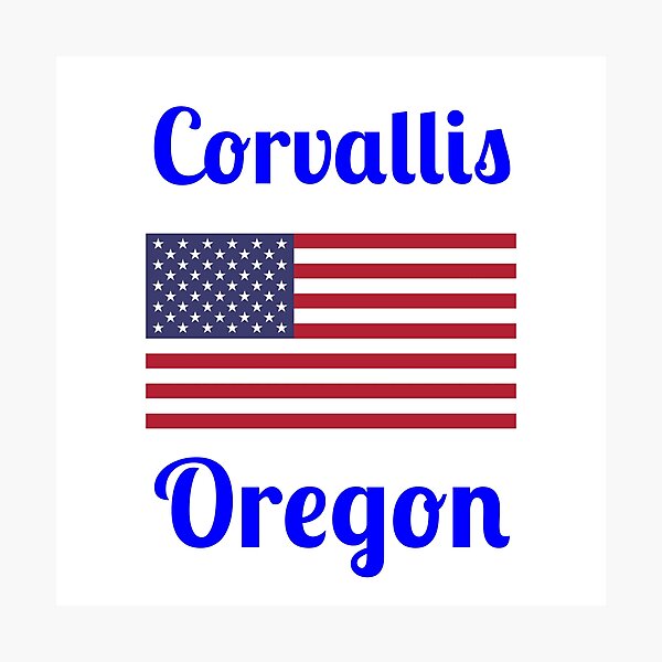 Item preview, Corvallis Oregon - Stylish Prints, designed and sold by Fleetwood1994.