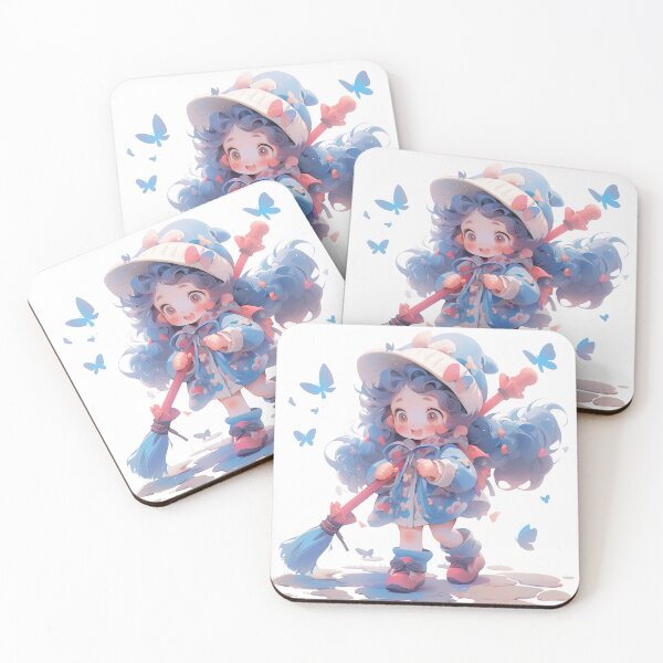Item preview, Whimsical Magic Girl – Cute Fantasy Adventure Art designed and sold by DKRPalette.