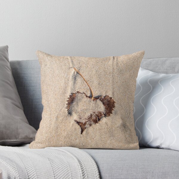 Item preview, Natural Still Life with Singular Poplar Leaf on Sand designed and sold by Georgia Mizuleva.