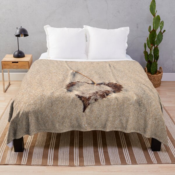 Item preview, Natural Still Life with Singular Poplar Leaf on Sand designed and sold by Georgia Mizuleva.