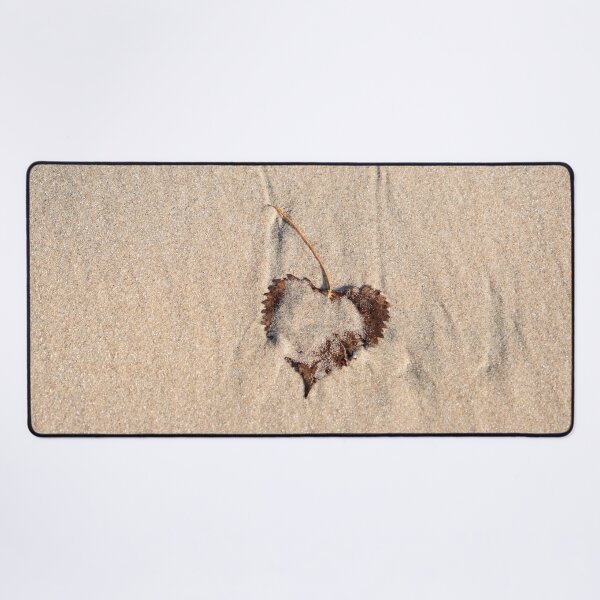 Item preview, Natural Still Life with Singular Poplar Leaf on Sand designed and sold by Georgia Mizuleva.