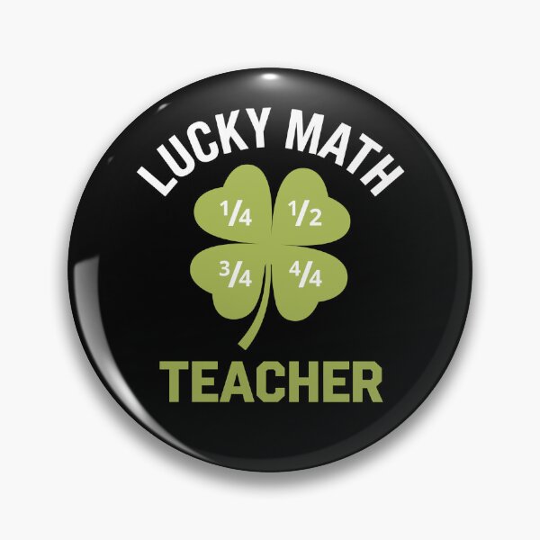Item preview, Math Fraction Four Leaf Clover - Perfect gift for math teachers, professors, STEM educators, and math lovers celebrating St. Patrick’s Day! designed and sold by ZyziowskyArt.