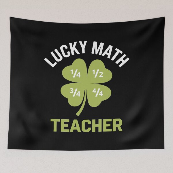 Item preview, Math Fraction Four Leaf Clover - Perfect gift for math teachers, professors, STEM educators, and math lovers celebrating St. Patrick’s Day! designed and sold by ZyziowskyArt.