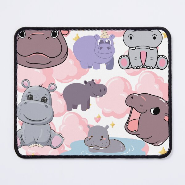 Item preview, Cute & Playful Baby Hippos - Kawaii Hippo Sticker & Merch designed and sold by World-Shop25.