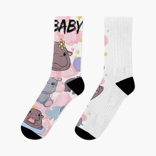 Item preview, Cute & Playful Baby Hippos - Kawaii Hippo Sticker & Merch designed and sold by World-Shop25.