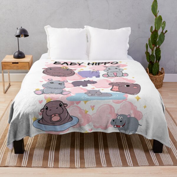 Item preview, Cute & Playful Baby Hippos - Kawaii Hippo Sticker & Merch designed and sold by World-Shop25.
