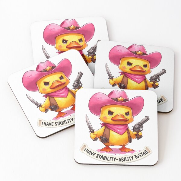 Item preview, I Have Stability Ability To Stab, Cowboy duck I Have Stability Ability To Stab designed and sold by devonclemon.
