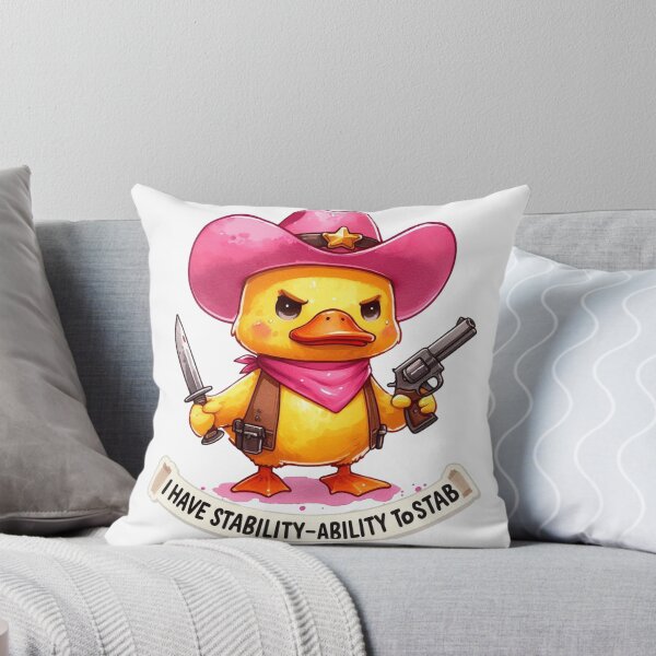 Item preview, I Have Stability Ability To Stab, Cowboy duck I Have Stability Ability To Stab designed and sold by devonclemon.