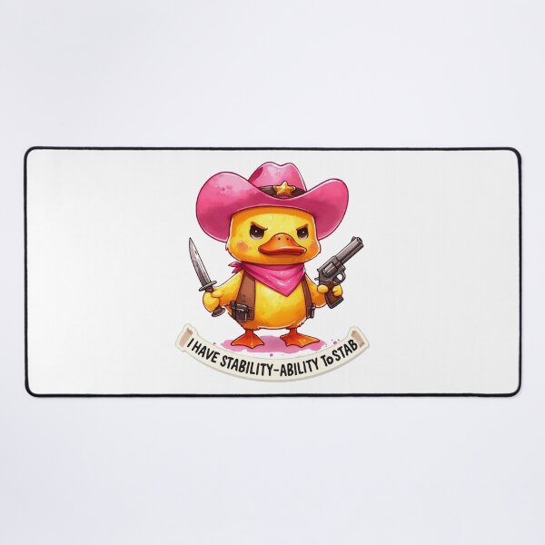 Item preview, I Have Stability Ability To Stab, Cowboy duck I Have Stability Ability To Stab designed and sold by devonclemon.