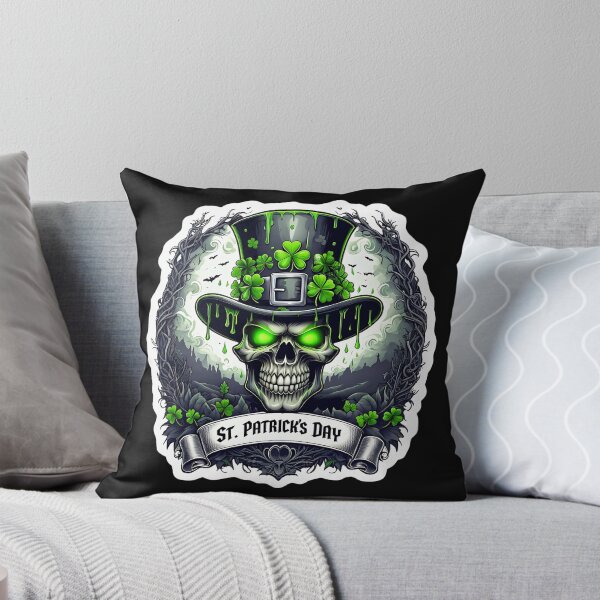 Item preview, ST. PATRICK'S DAY SKULL STICKER designed and sold by FestivityFinds.