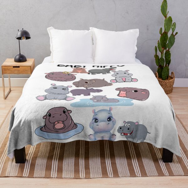 Item preview, Adorable Baby Hippo Collection - Cute & Playful Design designed and sold by World-Shop25.