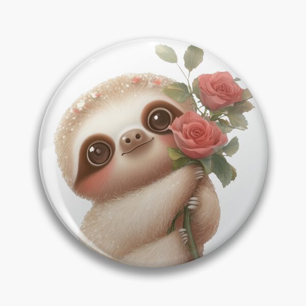 Item preview, Romantic Sloth Surprise designed and sold by BlissxPals.