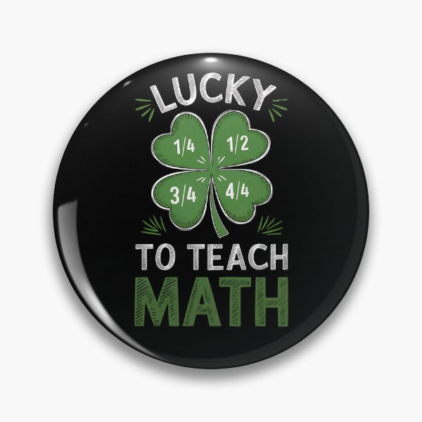 Item preview, Math Fraction Four Leaf Clover - Perfect gift for math teachers, professors, STEM educators, and math lovers celebrating St. Patrick’s Day! designed and sold by ZyziowskyArt.