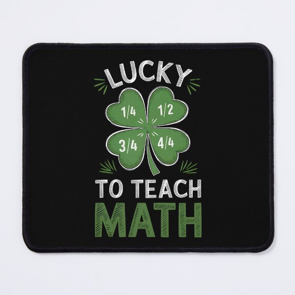 Item preview, Math Fraction Four Leaf Clover - Perfect gift for math teachers, professors, STEM educators, and math lovers celebrating St. Patrick’s Day! designed and sold by ZyziowskyArt.