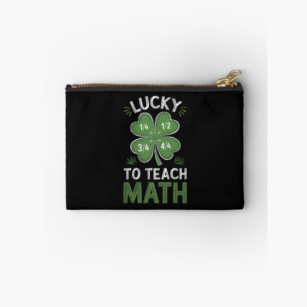 Item preview, Math Fraction Four Leaf Clover - Perfect gift for math teachers, professors, STEM educators, and math lovers celebrating St. Patrick’s Day! designed and sold by ZyziowskyArt.