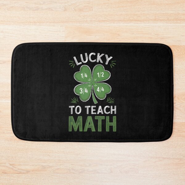 Item preview, Math Fraction Four Leaf Clover - Perfect gift for math teachers, professors, STEM educators, and math lovers celebrating St. Patrick’s Day! designed and sold by ZyziowskyArt.