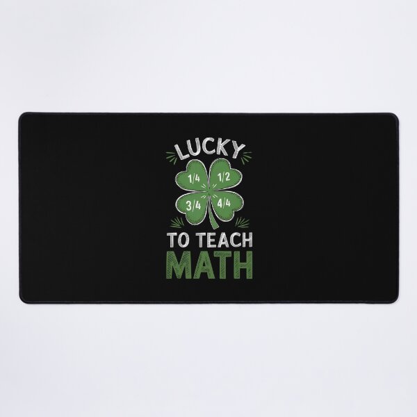 Item preview, Math Fraction Four Leaf Clover - Perfect gift for math teachers, professors, STEM educators, and math lovers celebrating St. Patrick’s Day! designed and sold by ZyziowskyArt.