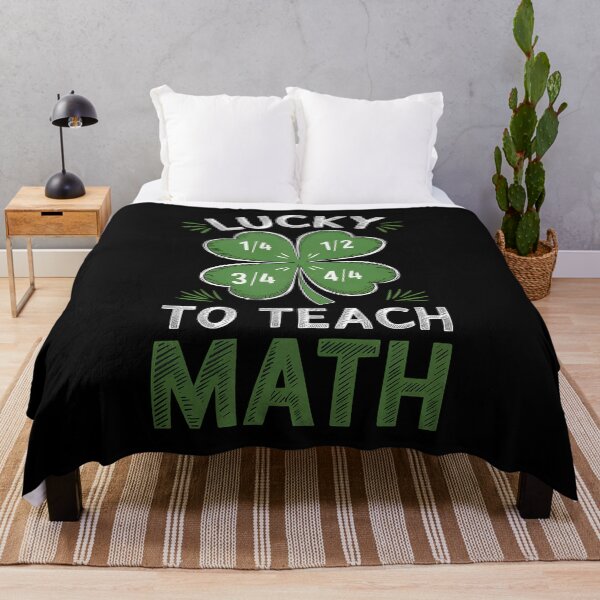 Item preview, Math Fraction Four Leaf Clover - Perfect gift for math teachers, professors, STEM educators, and math lovers celebrating St. Patrick’s Day! designed and sold by ZyziowskyArt.