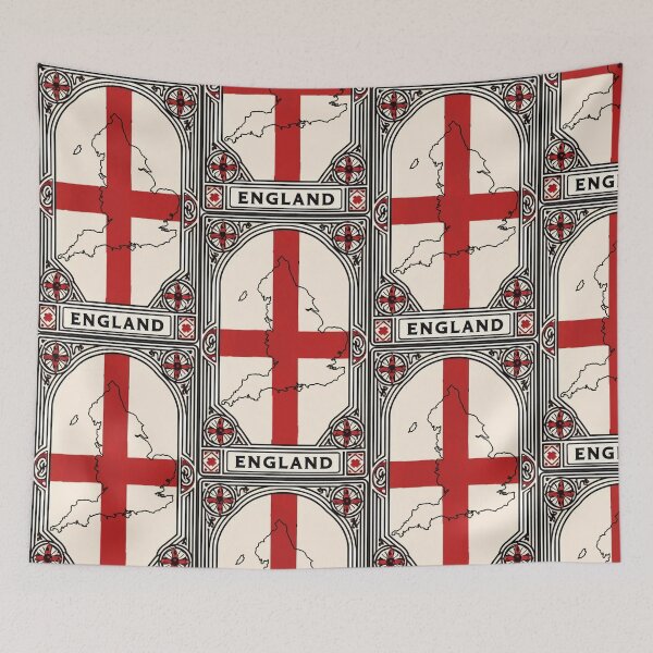 Item preview, England Flag Map Sticker designed and sold by devonclemon.