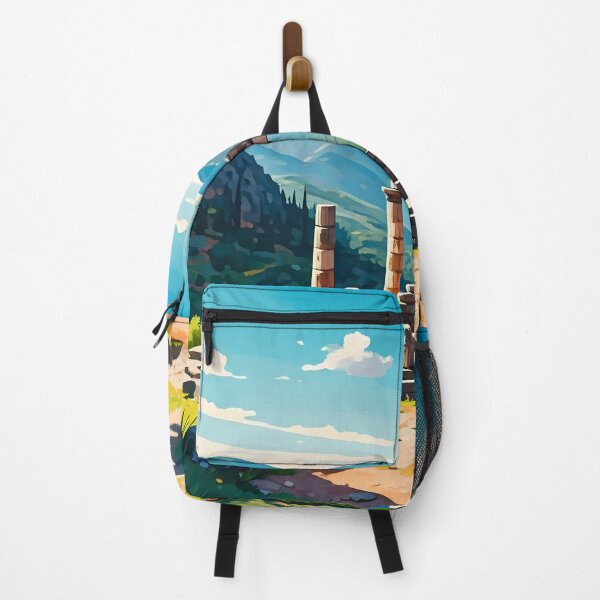Item preview, Delphi, Greece: Temple of Apollo Amidst Lush Landscapes designed and sold by LSVart.