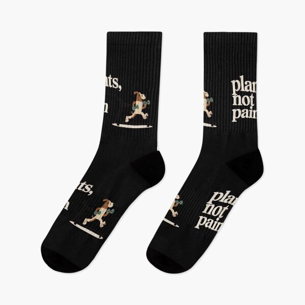 Item preview,  Plants Not Pain – Cute Dog Workout Design designed and sold by TrendsLook.