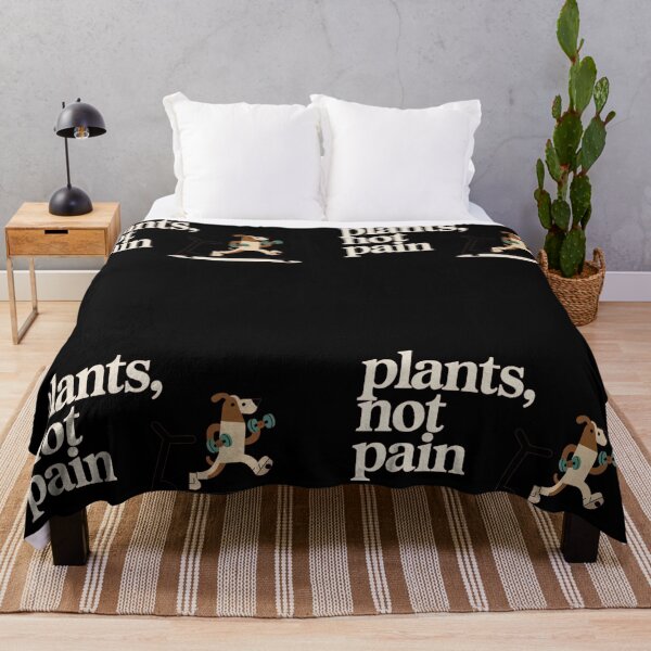 Item preview, Plants Not Pain – Cute Dog Workout Design designed and sold by TrendsLook.