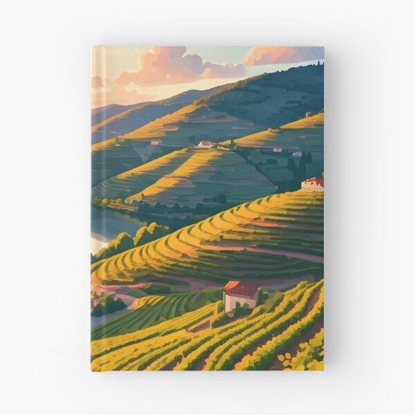 Item preview, Douro Valley Vineyards: Sunset Over Lush Terraced Hills designed and sold by LSVart.