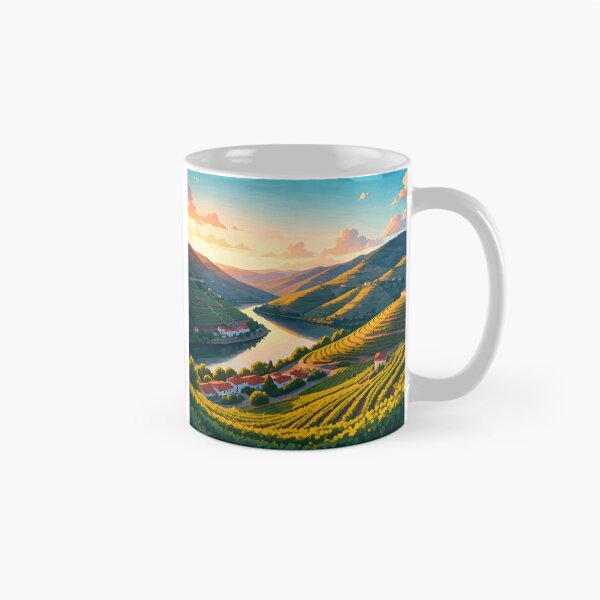 Item preview, Douro Valley Vineyards: Sunset Over Lush Terraced Hills designed and sold by LSVart.