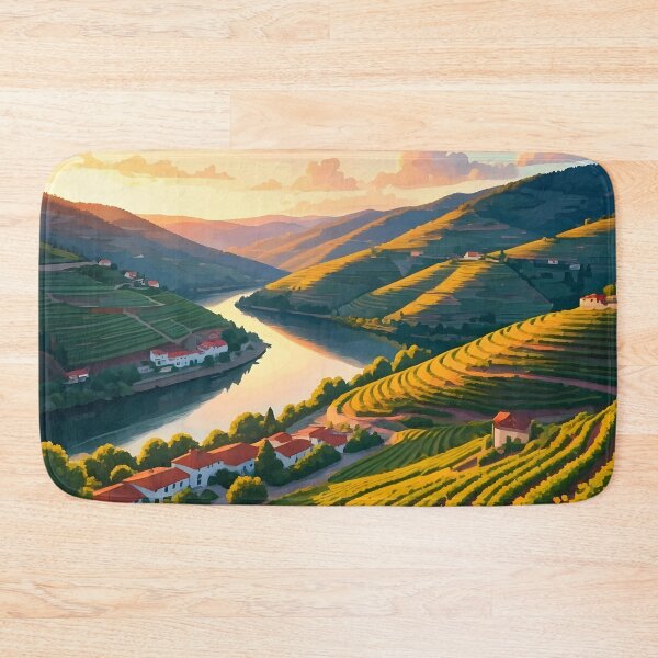 Item preview, Douro Valley Vineyards: Sunset Over Lush Terraced Hills designed and sold by LSVart.