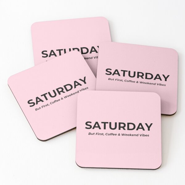 Item preview, But First, Coffee & Weekend Vibes – Relaxing Saturday  designed and sold by StickPlaza.