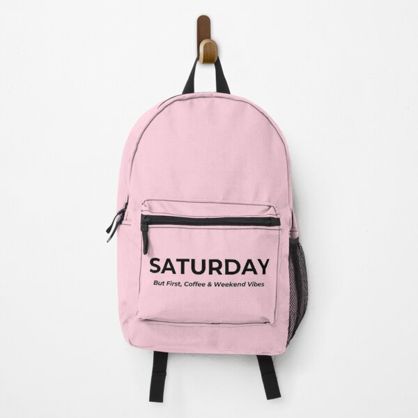 Item preview, But First, Coffee & Weekend Vibes – Relaxing Saturday designed and sold by StickPlaza.