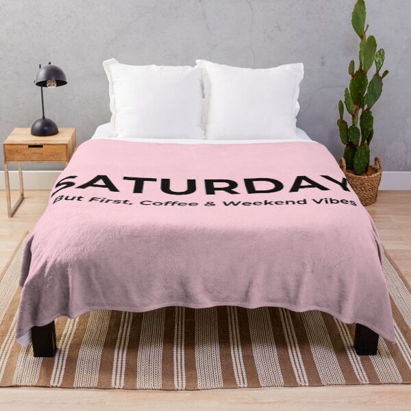Item preview, But First, Coffee & Weekend Vibes – Relaxing Saturday designed and sold by StickPlaza.