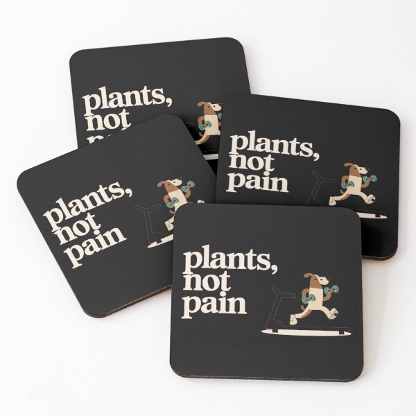 Item preview,  Plants Not Pain – Cute Dog Workout Design designed and sold by TrendsLook.