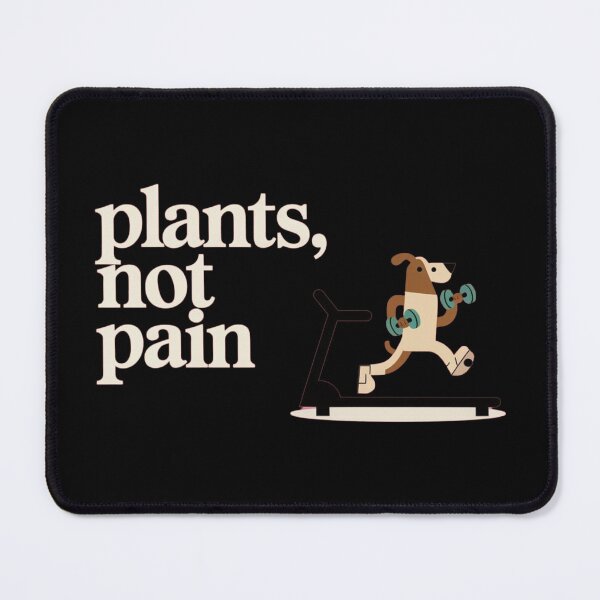Item preview, Plants Not Pain – Cute Dog Workout Design designed and sold by TrendsLook.