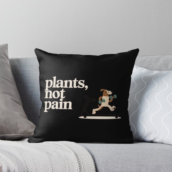 Item preview,  Plants Not Pain – Cute Dog Workout Design designed and sold by TrendsLook.