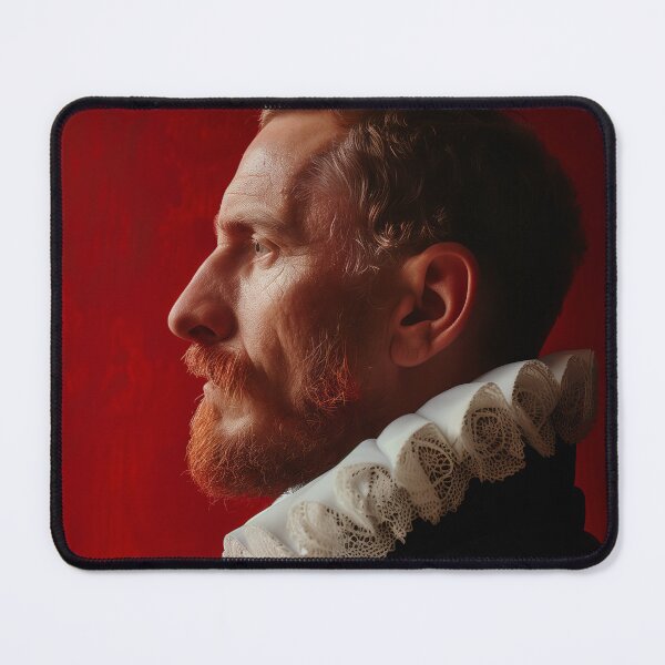 Item preview, 565 Scarlet Contours Profile Portrait of a Gentleman designed and sold by nikoart001.
