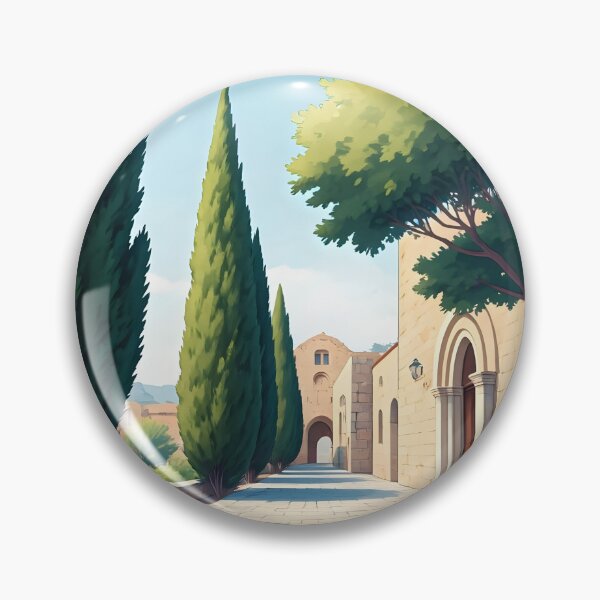 Item preview, Filerimos Monastery: Serene Medieval Elegance designed and sold by LSVart.