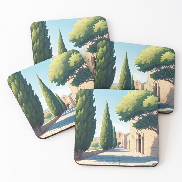 Item preview, Filerimos Monastery: Serene Medieval Elegance designed and sold by LSVart.