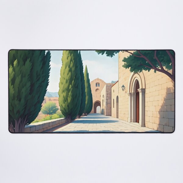 Item preview, Filerimos Monastery: Serene Medieval Elegance designed and sold by LSVart.