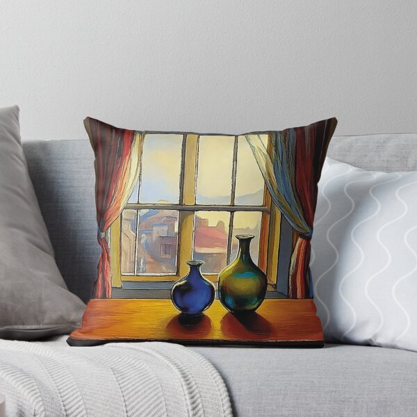 Item preview, Two vases at the window designed and sold by Leuil.