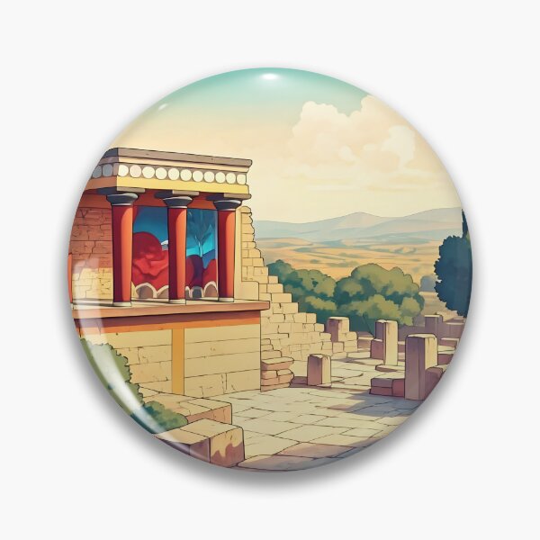 Artikelvorschau, Palast von Knossos: Sonnenbeschienene minoische Ruinen auf Kreta entworfen und verkauft von LSVart.