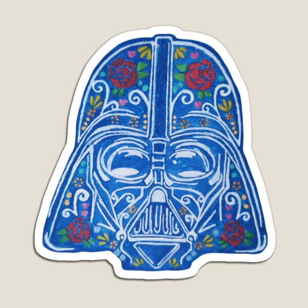 Vista previa del artículo con la obra «Darth Vader con flores», diseñado y vendido por MichBlom007.